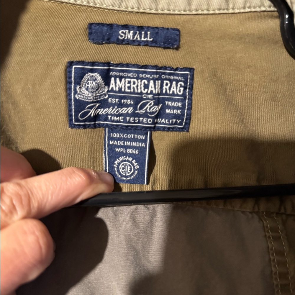 American Rag Men's Khaki Military Jacket